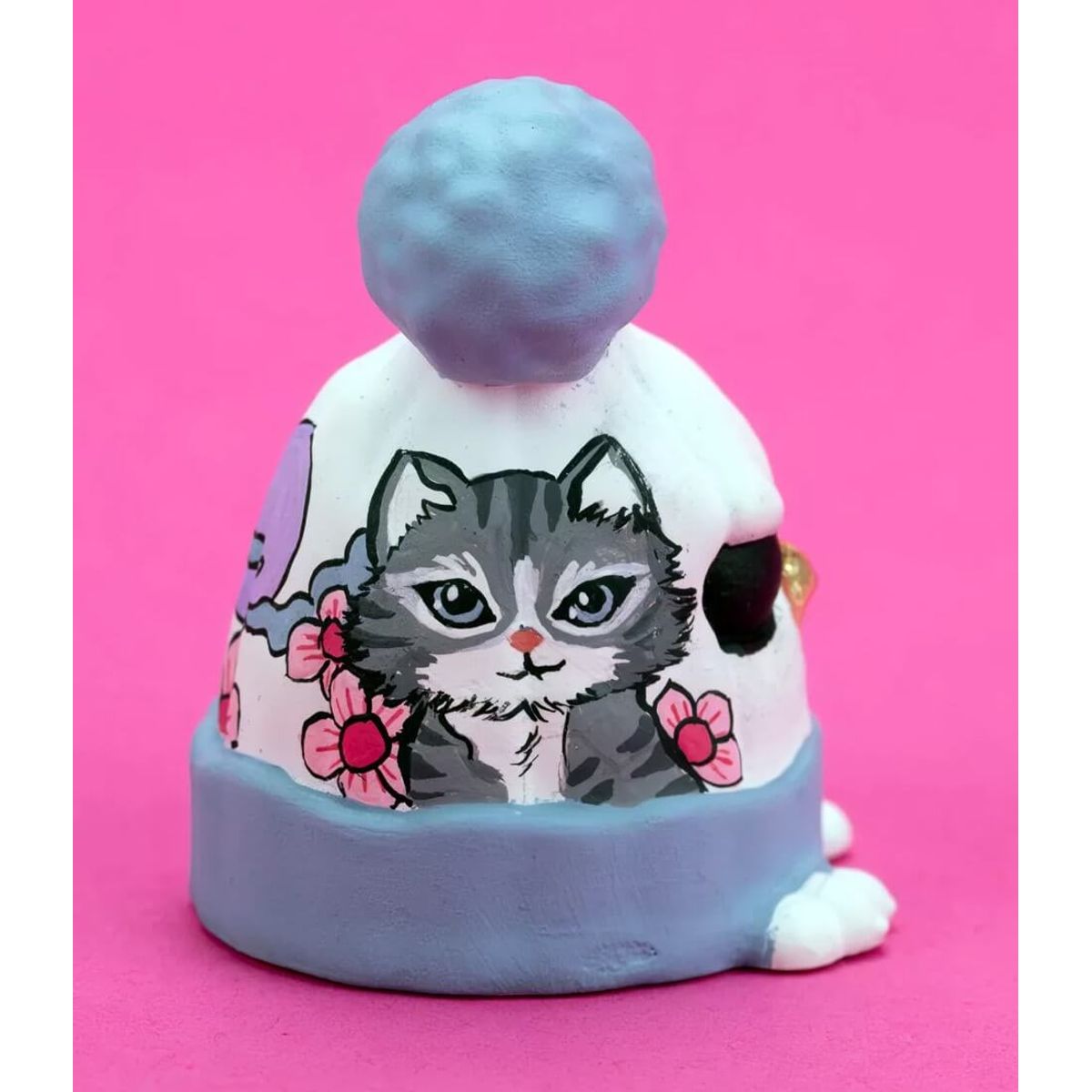 Beanie Birds Cat Grey (Mad)