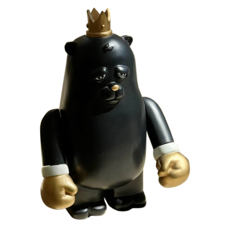 Bear Champ Golden Gloves Black by JC Rivera
