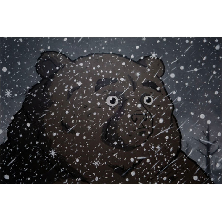 Bear and Snow by Anton Tvorogov