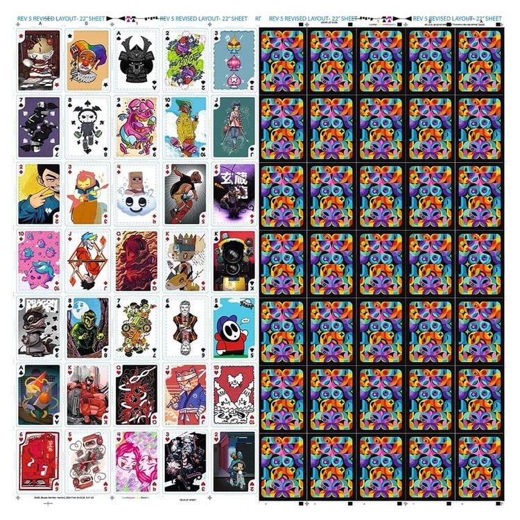 Bicycle Sari-Sari Harmony Uncut Sheet by RunIt Decks