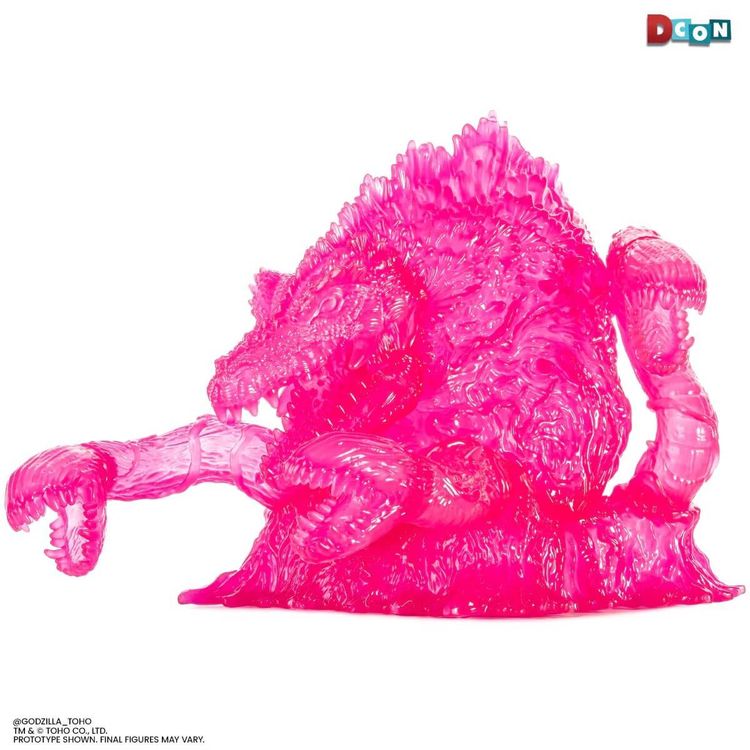 Biollante Soft Vinyl - Clear Pink Variant by Tom Whalen