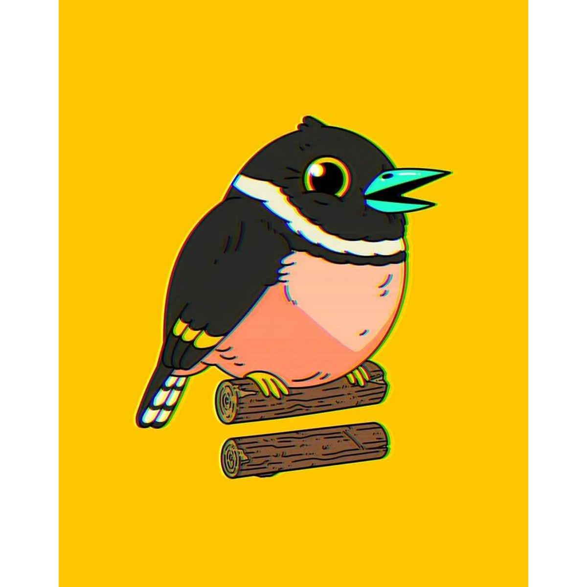 Black-And-Yellow Broadbill (Saturday Variant)
