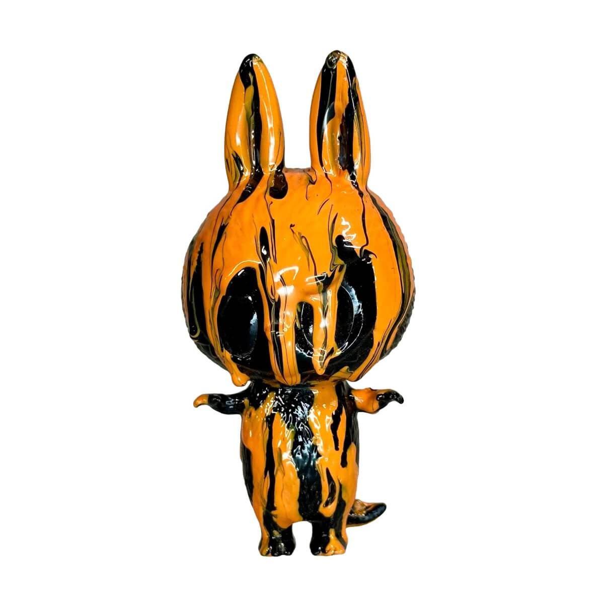 Artsy Drip Labubu Orange/Black