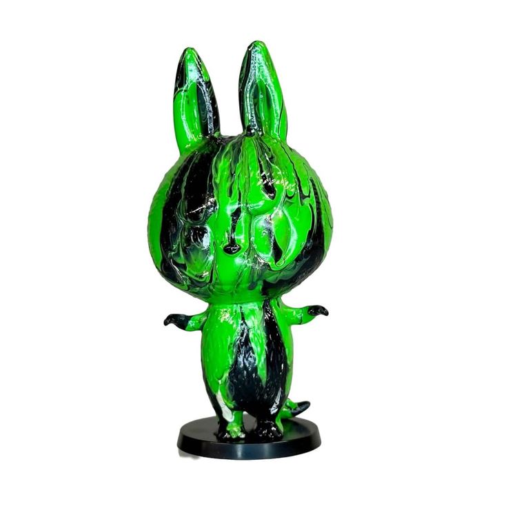 Artsy Drip Labubu Green/Black by Teeewizzle (Thad Wilkes)