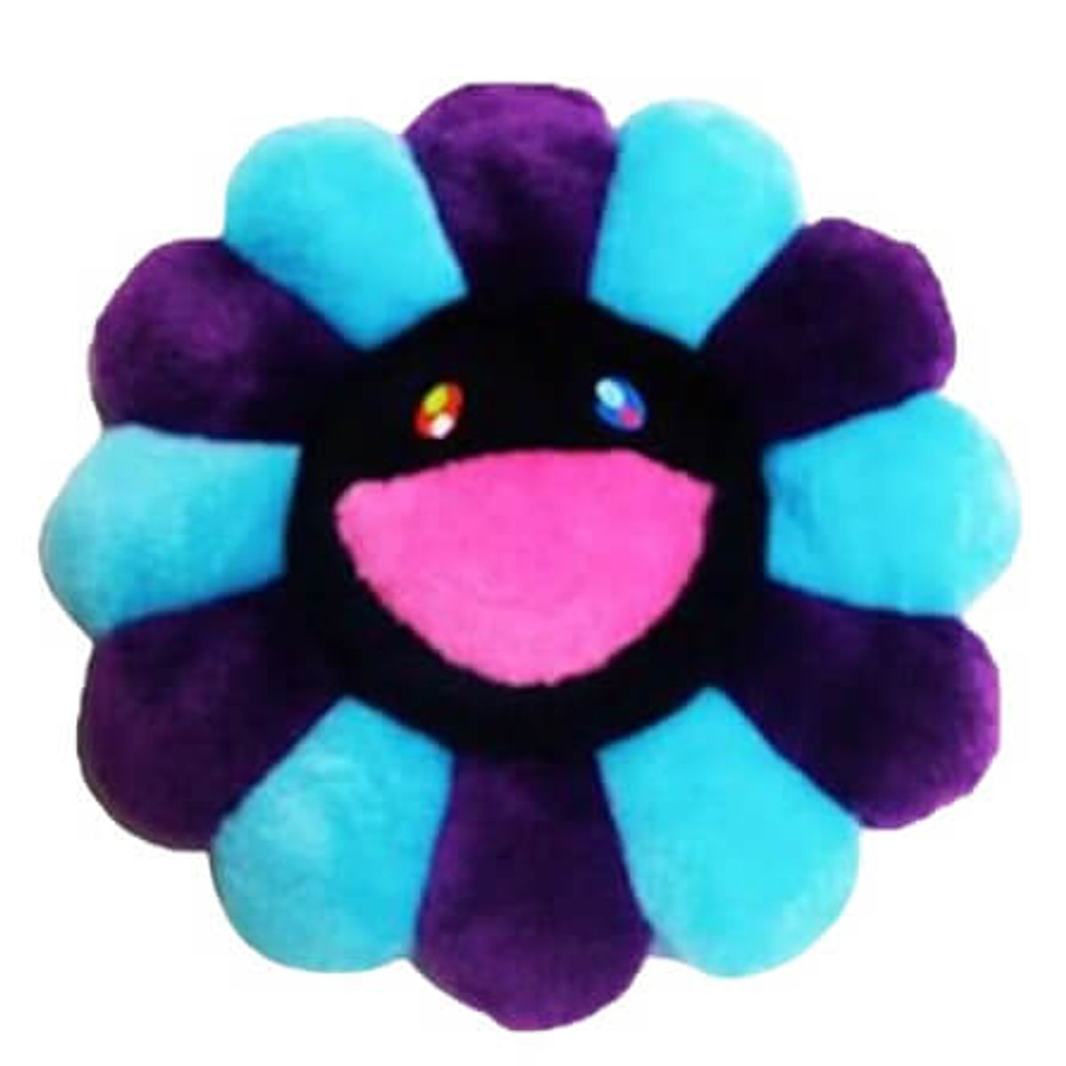 Purple/Turquoise/Black - Takashi Murakami Flower Plush 60cm