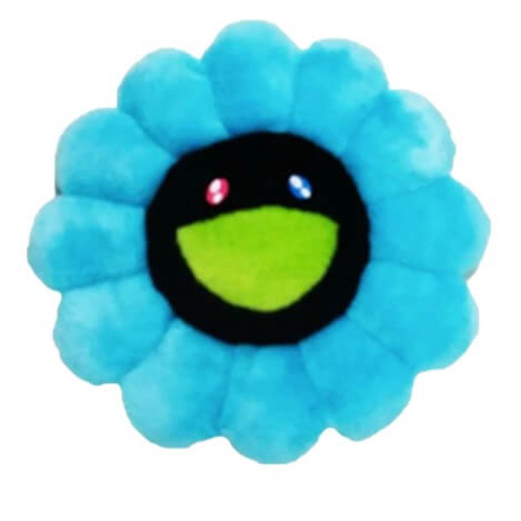 Turquoise/Black - Takashi Murakami Flower Plush 60cm by Takashi Murakami