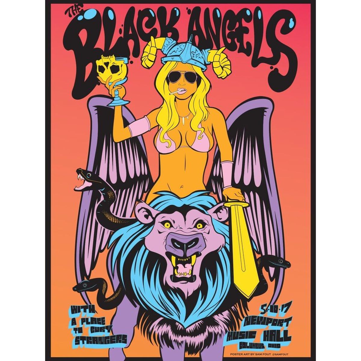 Black Angels Poster from Columbus, OH
