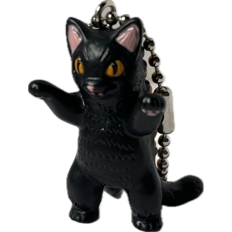 Black Negora Capsule Toy Keychain by Konatsu Koizumi