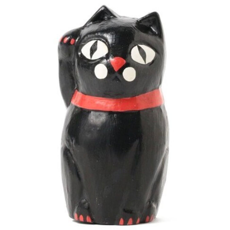 Black Copipanas Beckoning Cat by Kopi Panas