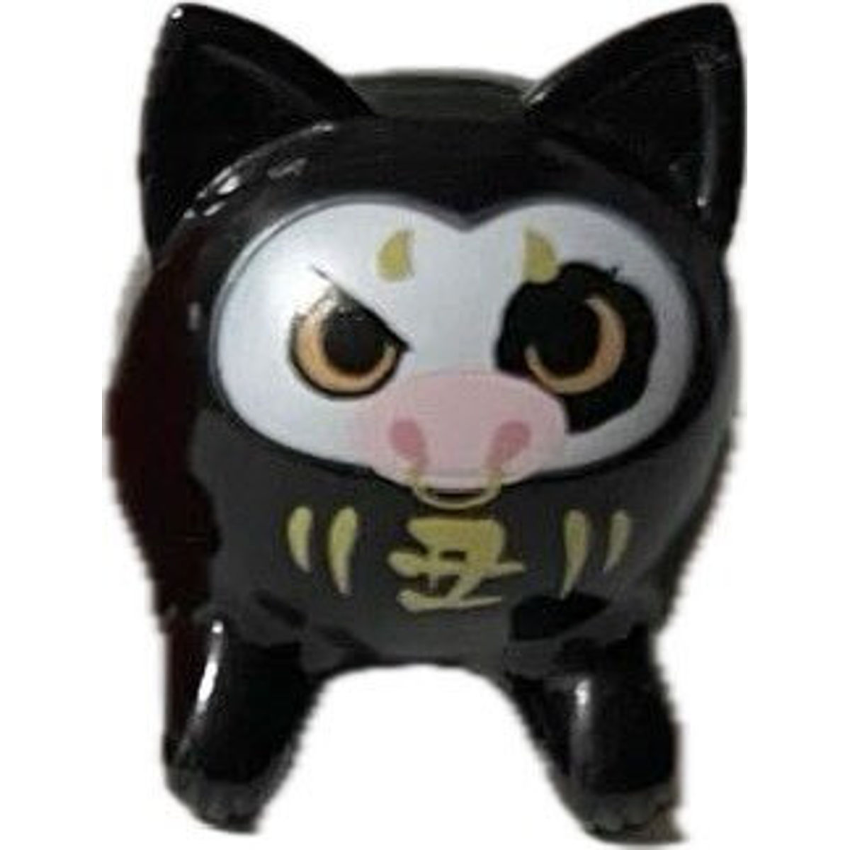 Black Cow Cat Daruma