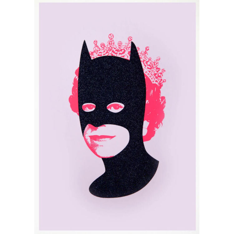 Black Diamond Dust and Pink A3 by Heath Kane