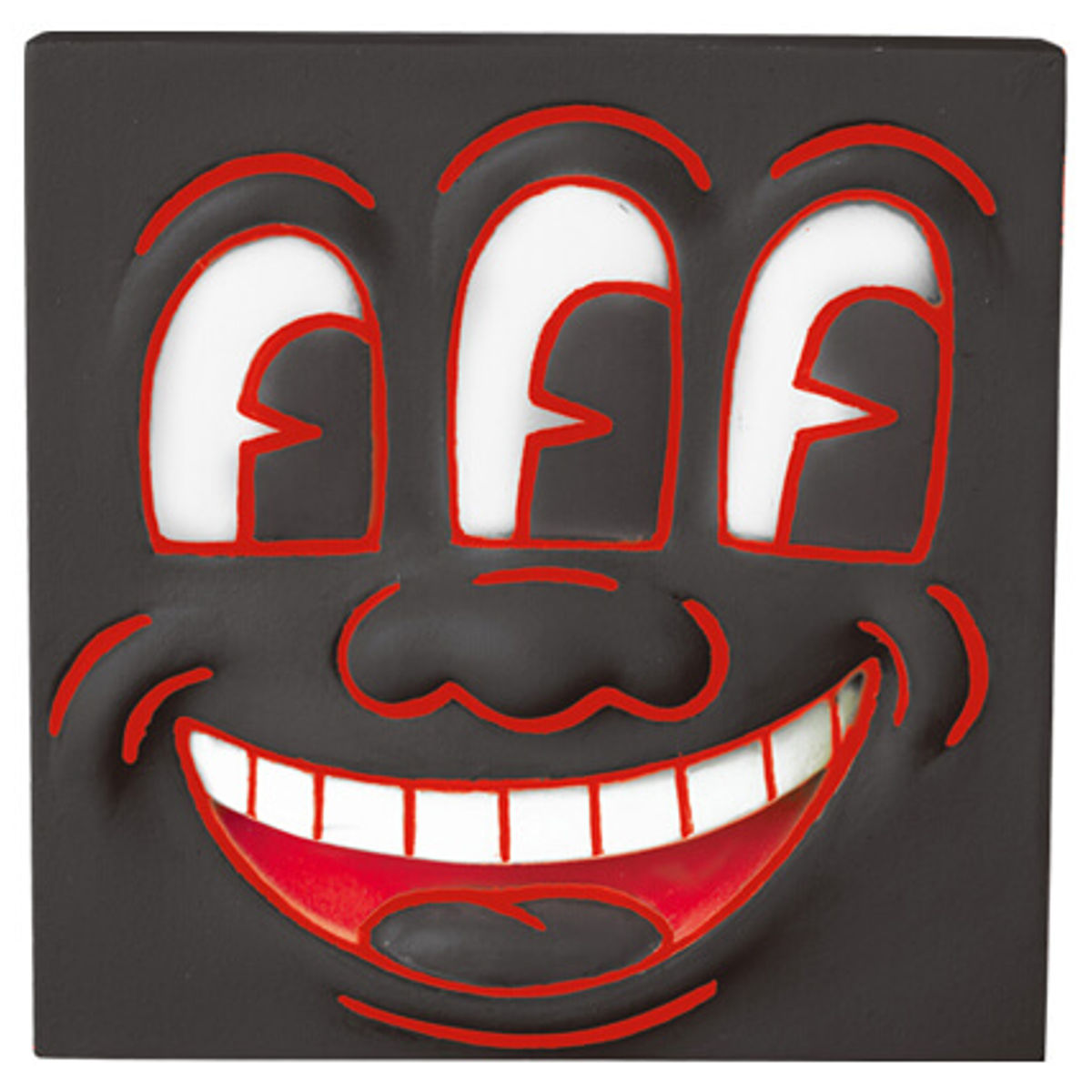 Black Three Eyed Smiling Face Mini VCD