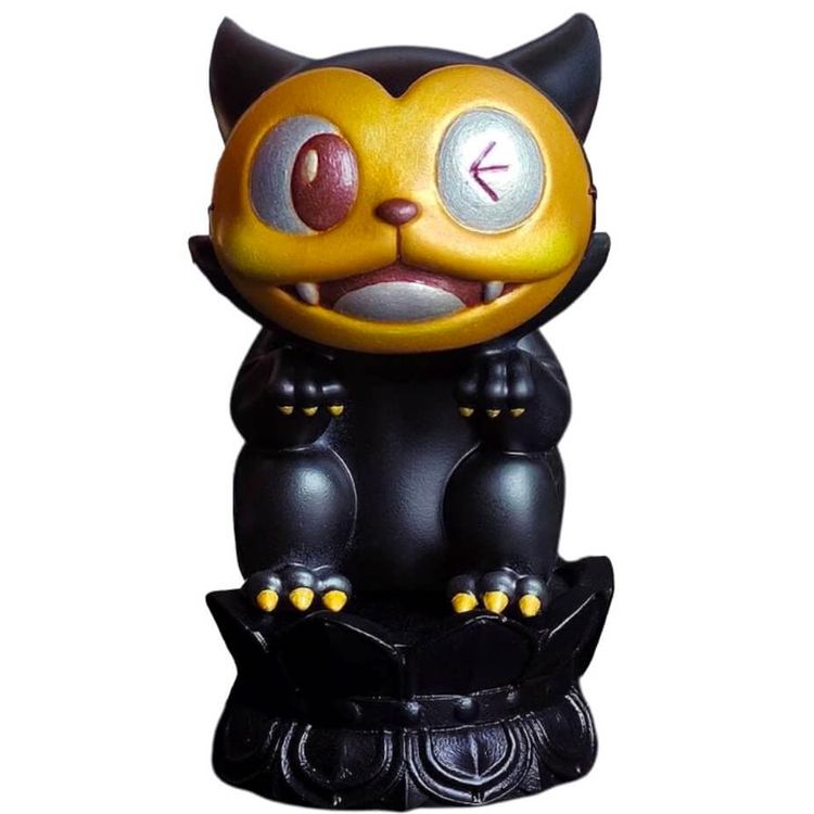 Black & Gold Death Neko by Vomit Thunder