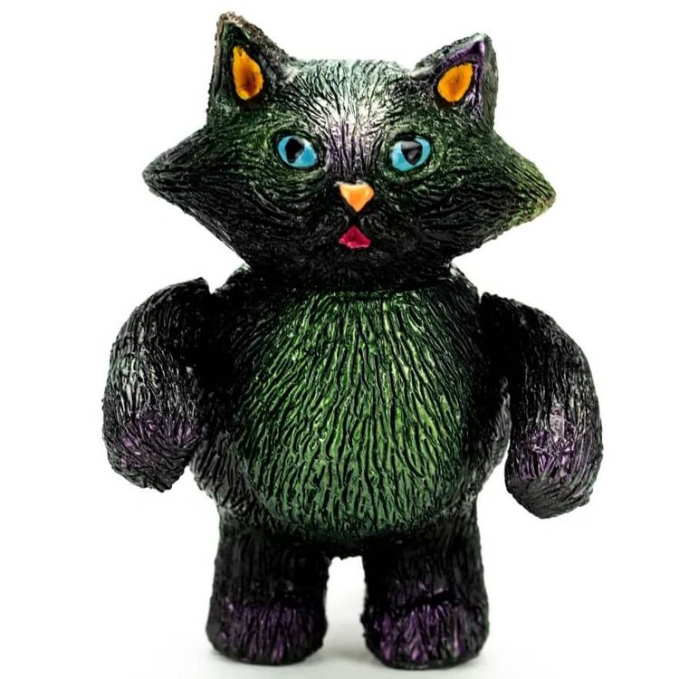 Black with Green Chubby Tough by Grumble Toy (Ainsley Sturko)