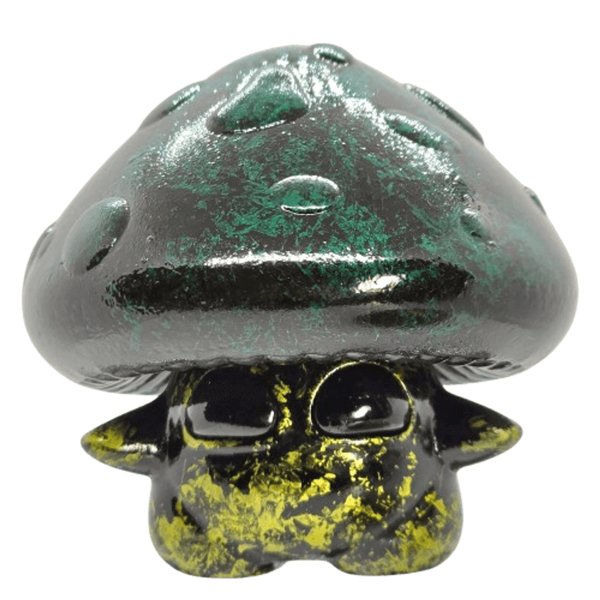 Medium Metallic Marbled Spore (Yellow/Green/Blue)
