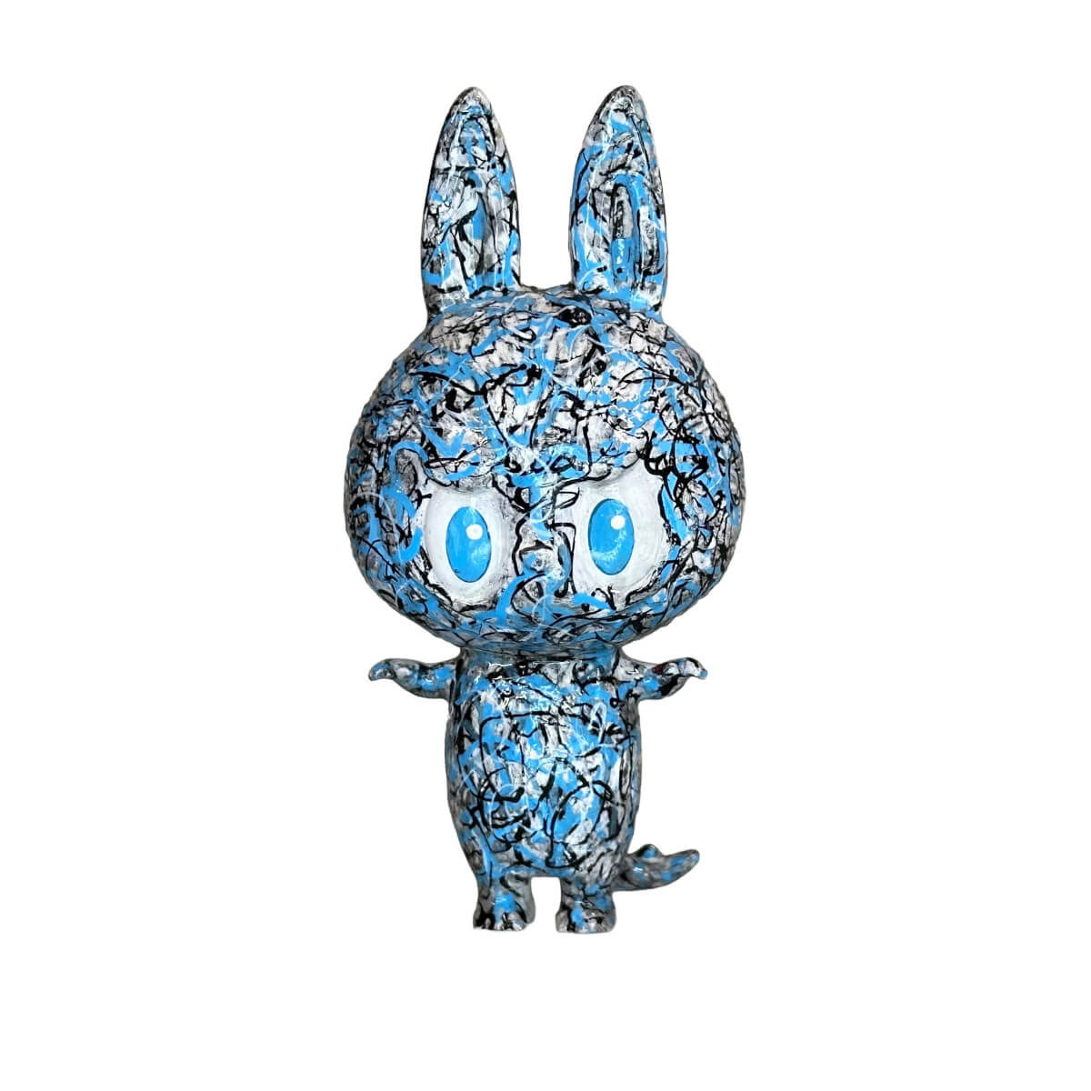 Artsy Labubu Squiggle Silver/Blue