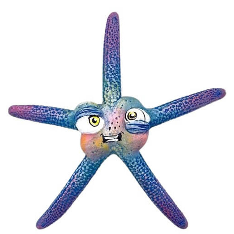 Blue Buncha Starfish by One Eyed Girl (Kasey Tararuj)