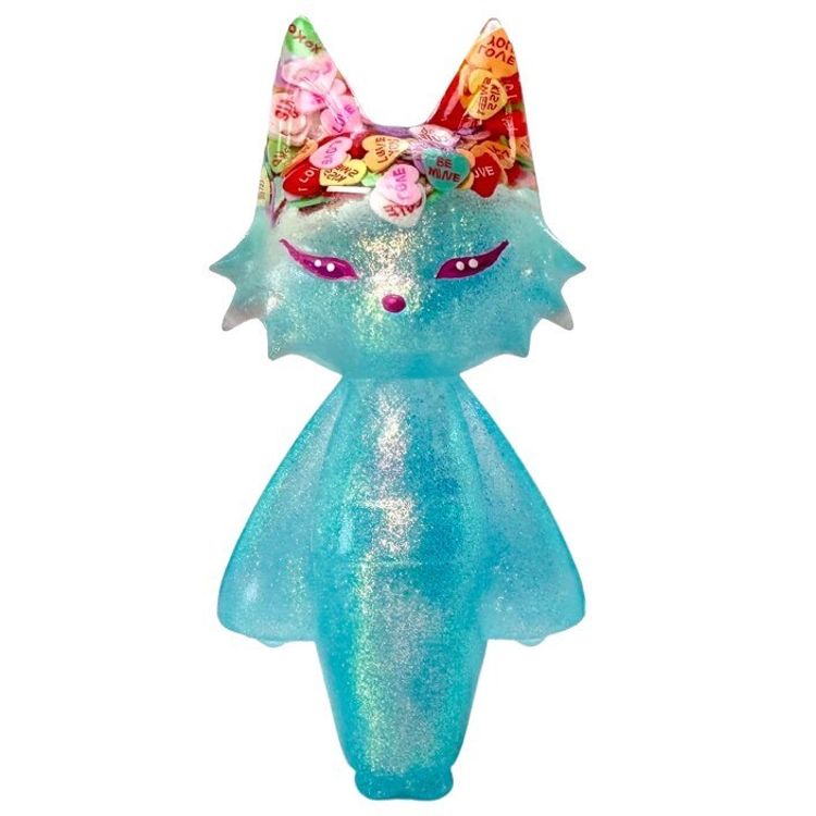Blue Conversation Heart Soonay by Priscilla Wilson