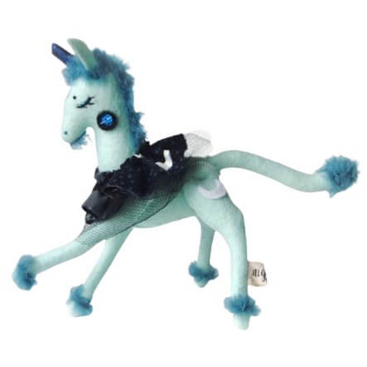 Blue Mini Medieval Unicorn