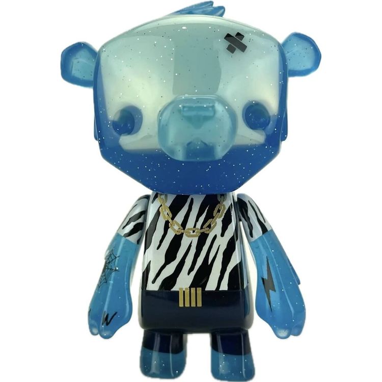 Blue Neon Heartthrob Kuma Kub by Dead Beat City (Barnaby Purdy)