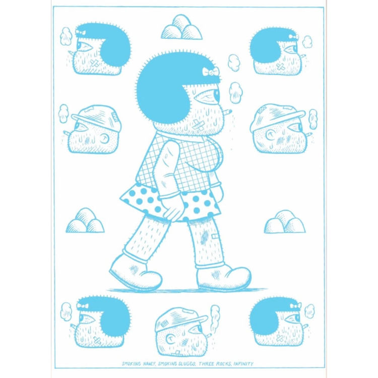 Blue Smoking Nancy by Kevin Scalzo