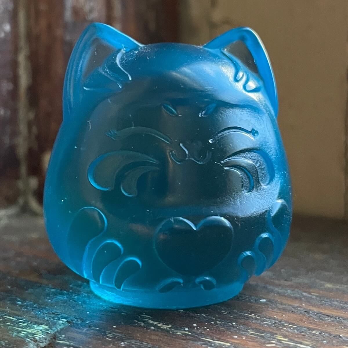 Blue Translucent Mini Daruma