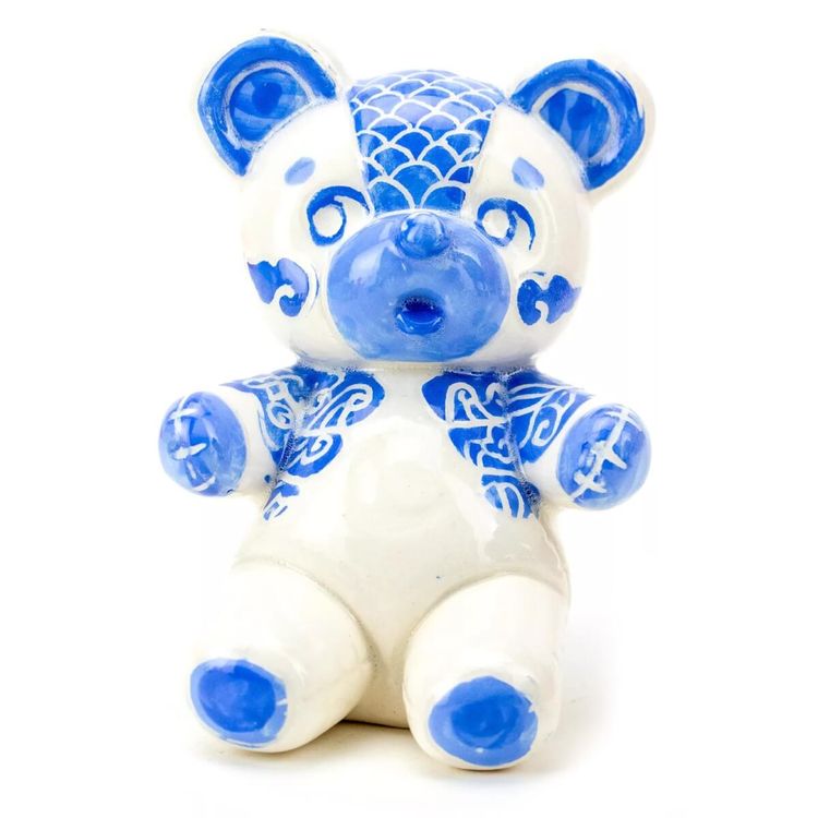 Blue Yakuza Vintage Bear by Lovecats Collectibles