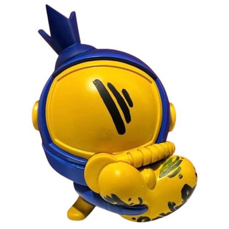 Blue & Yellow Jae the Lovestronaut by Jae Martin