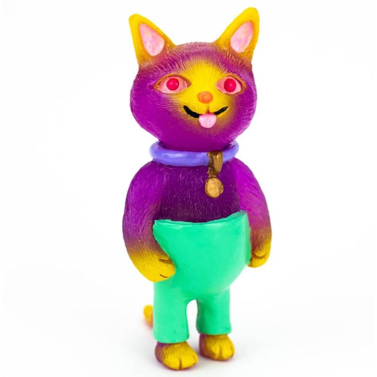 Boy Cat – Purple by Grumble Toy (Ainsley Sturko)