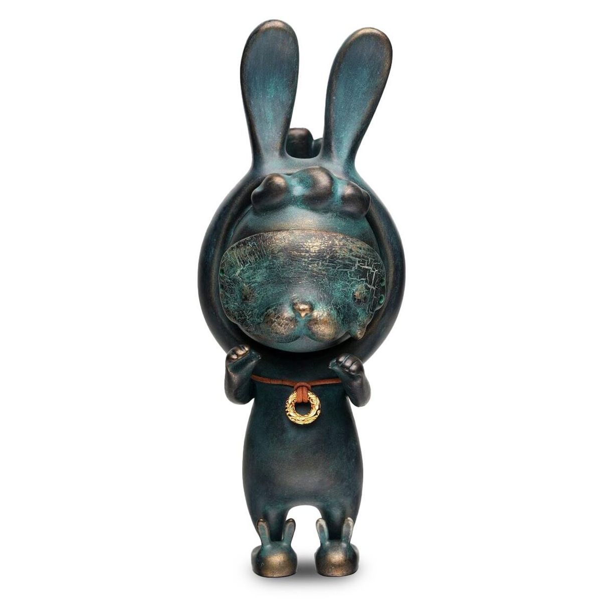 Bronze Ban Rabbit Antique