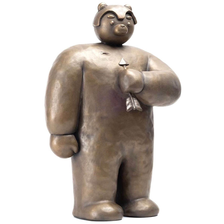 Bronze : A Bear With An Arrow by Anton Tvorogov