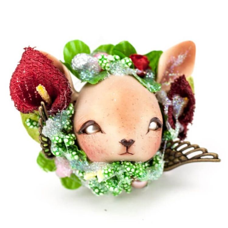 Brooch Deer 2 by Nympheas Dolls (Louis Sophie)