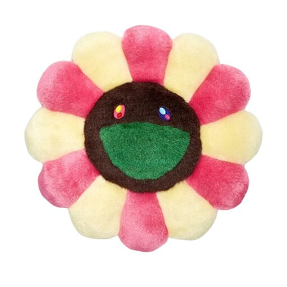 Pink/Light Yellow/Brown - Takashi Murakami Flower Plush 60cm