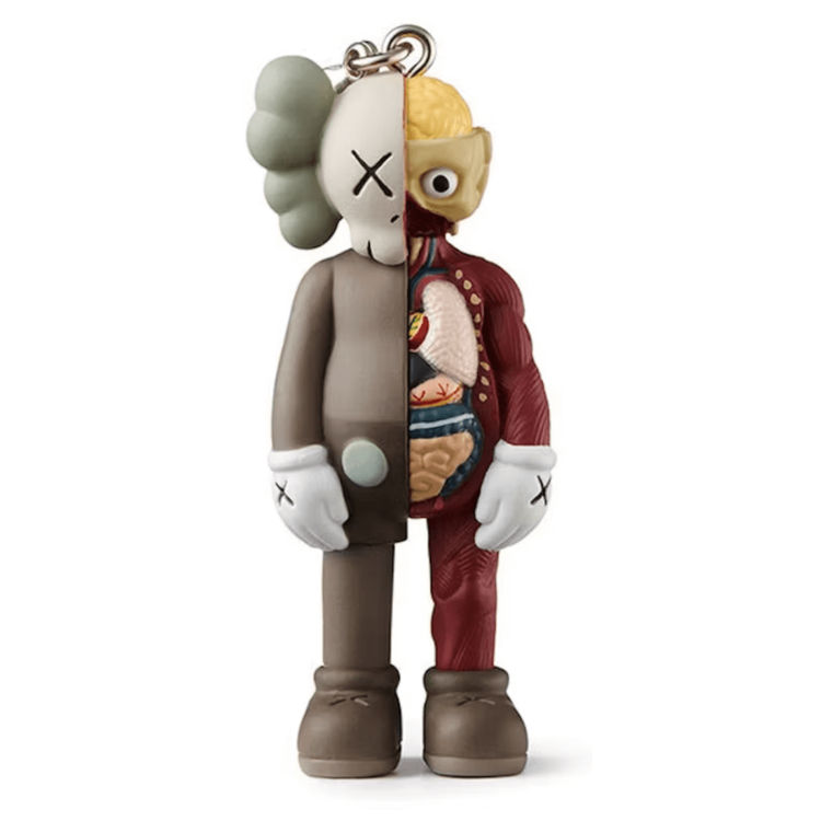 Brown Dissected Companion Keychain by Kaws (Brian Donnelly)