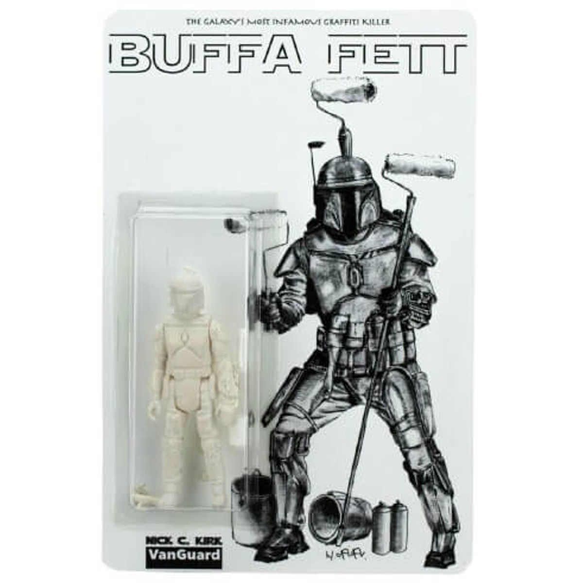 Buffa Fett – Mock Up Concept Drawing Cardback