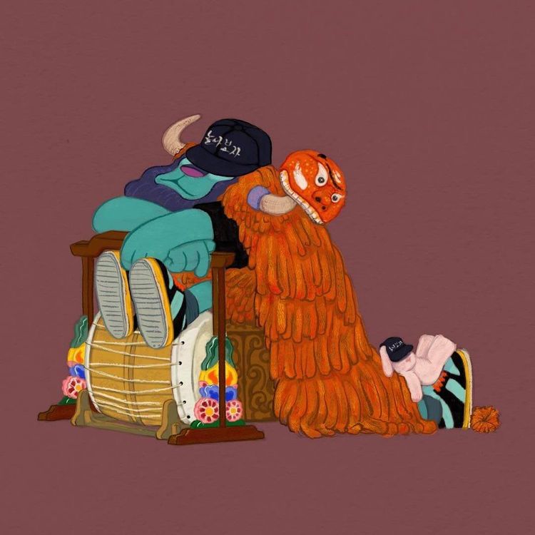Bukchon Lion Play: Lion and Rabbit by OKINworks
