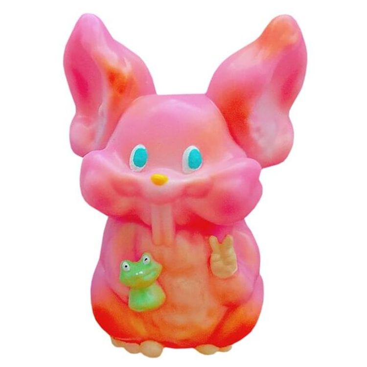 Bunny Little Finger Puppet Pink by Vivian Wang