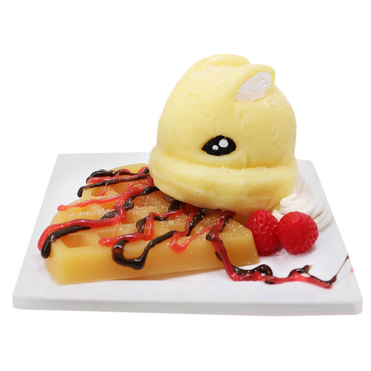 Butter Touch Waffle Strawberry Chocolate Bunny by Miracle Touch Studio