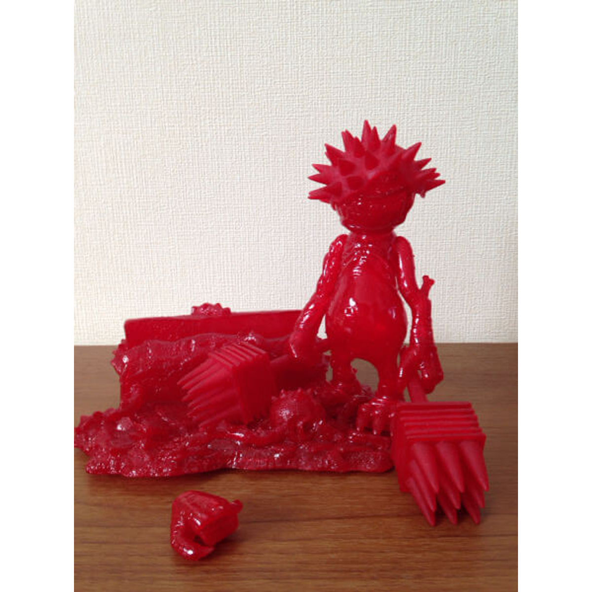 CURE THORN-BALL MAN BOOGIE-MAN secretbase handed weapons - unpainted red