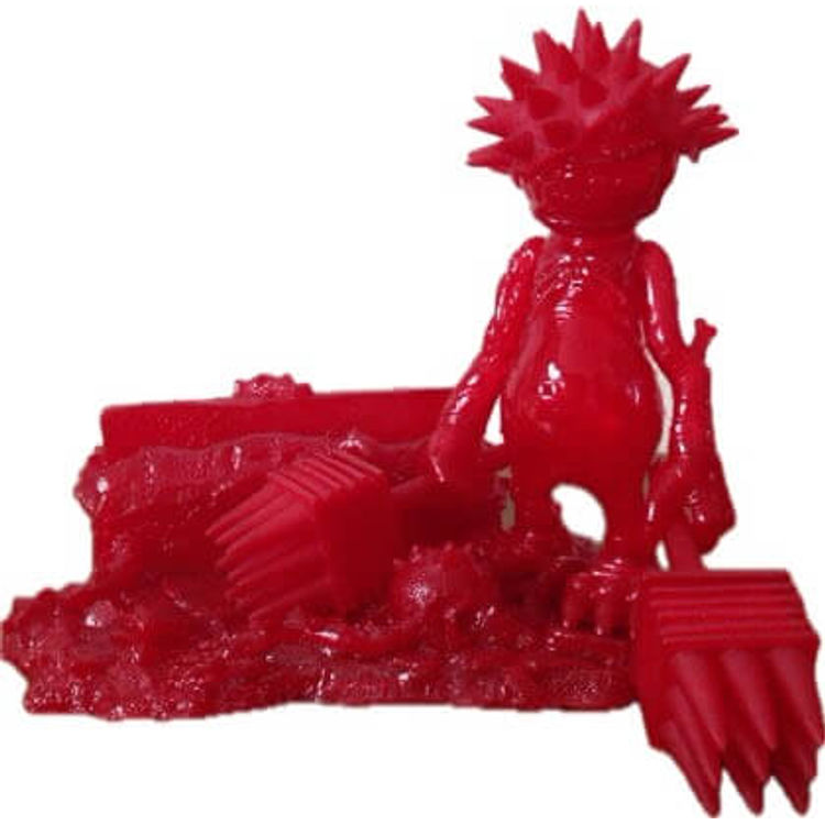 CURE THORN-BALL MAN BOOGIE-MAN secretbase handed weapons - unpainted red by Cure Toys
