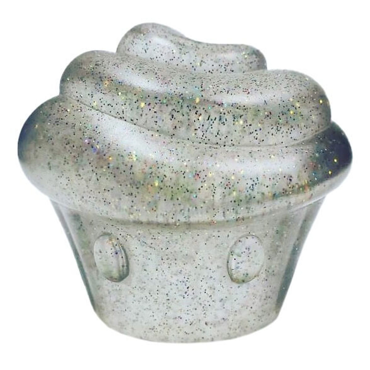 Clear Resin & Rainbow Glitter Cake