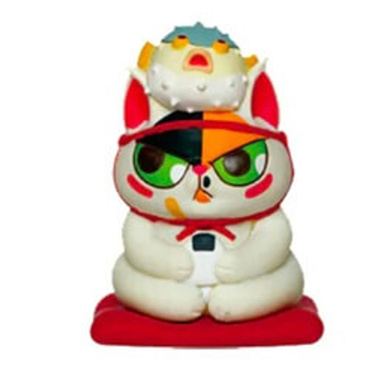 Calico Cat with Puffer Fish by 52Toys