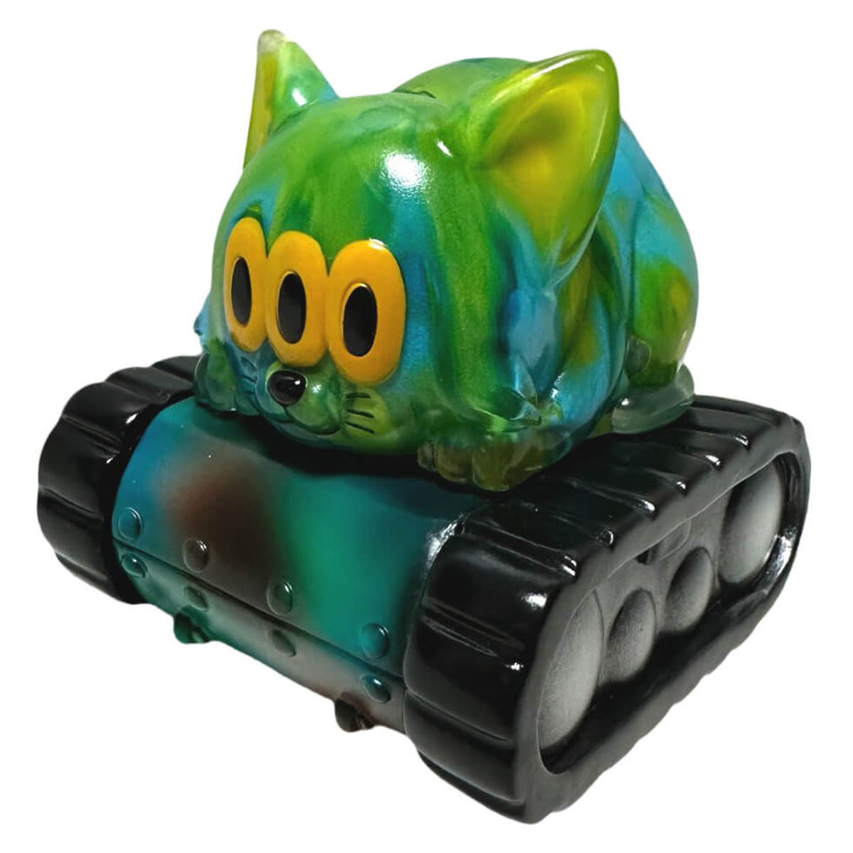 Calm Cat Tank Green Marbled