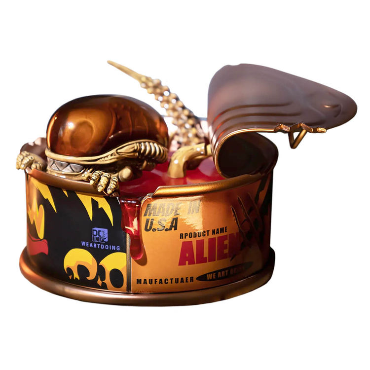 Can Of Curiosities Alien Baby Red by WeArtDoing