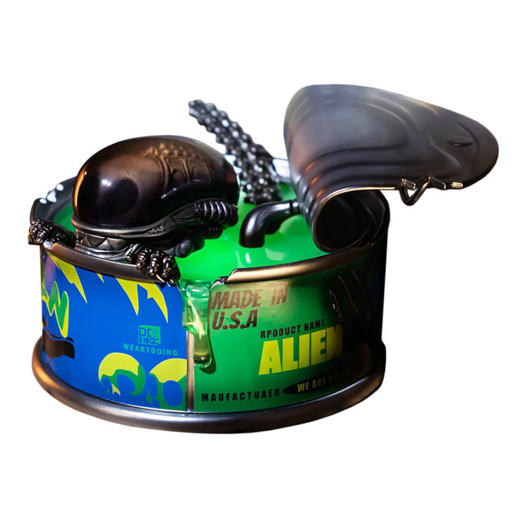 Can of Curiosities Alien Baby Green by WeArtDoing