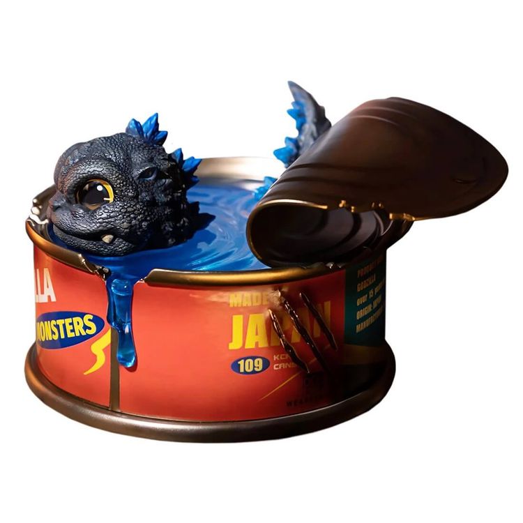 Can of Curiosities Monster Baby Blue by WeArtDoing