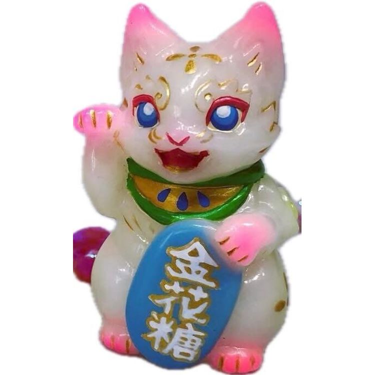 Candy GITD Bake Lucky Cat  (Blue Eyed Version) by Genkosha