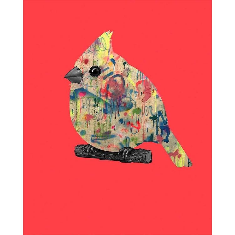 Cardinal II (Reeder Variant) by Mike Mitchell