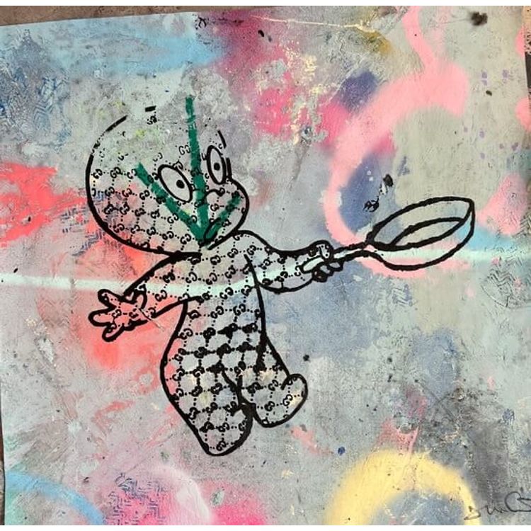 Casper Hand Painted Canvas #8 by Trevor Andrew