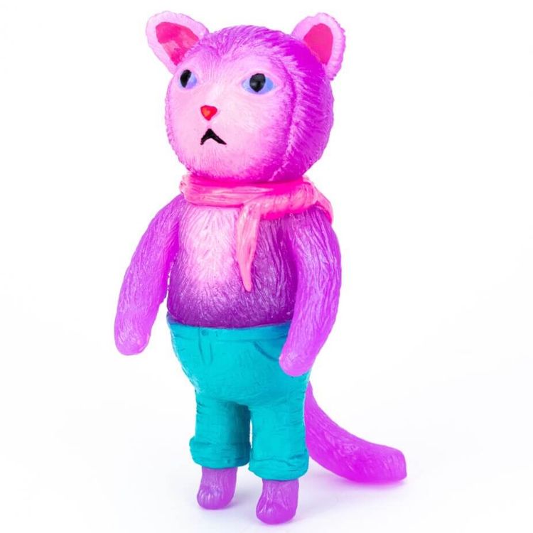 Cat in Jeans – Purple by Grumble Toy (Ainsley Sturko)